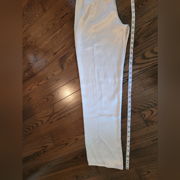 Satiny Cream Colour PJ Pants - Picture 9 of 9